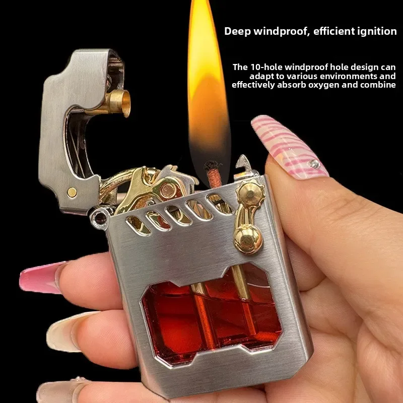 

ZORROCreative Personality, Wick, Transparent Warehouse Pop-up, Ignition Cigar, Men's Gift Smoke Accesoires Gadgets for Men