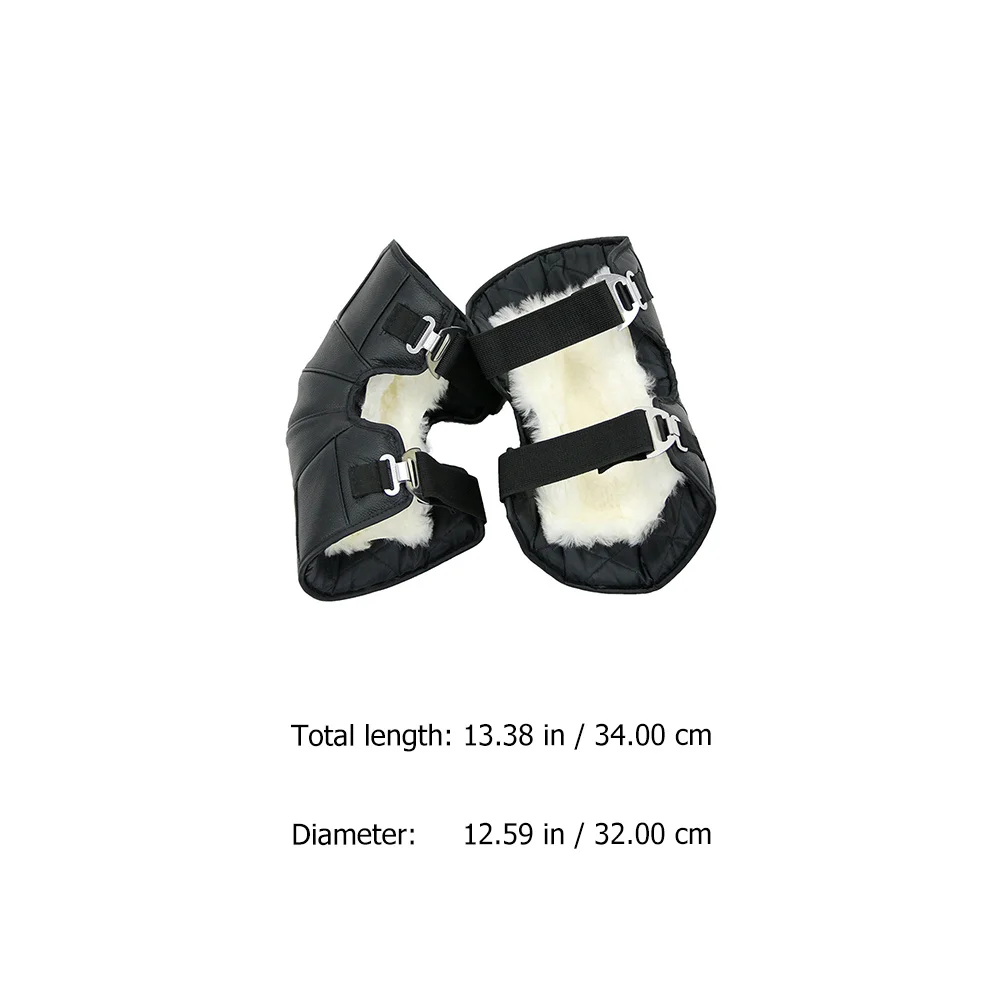 

1Pair Electric Motorcycle Knee Pads Unisex Warm-Keeping Windproof Adjustable Knee Sleeve Outdoor Riding Protective Gear Winter