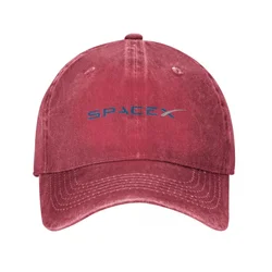 Vintage SpaceX Space X Logo Elon Musk Baseball Caps Distressed Washed Snapback Cap Falcon Heavy Rocket Outdoor Summer Hats Cap