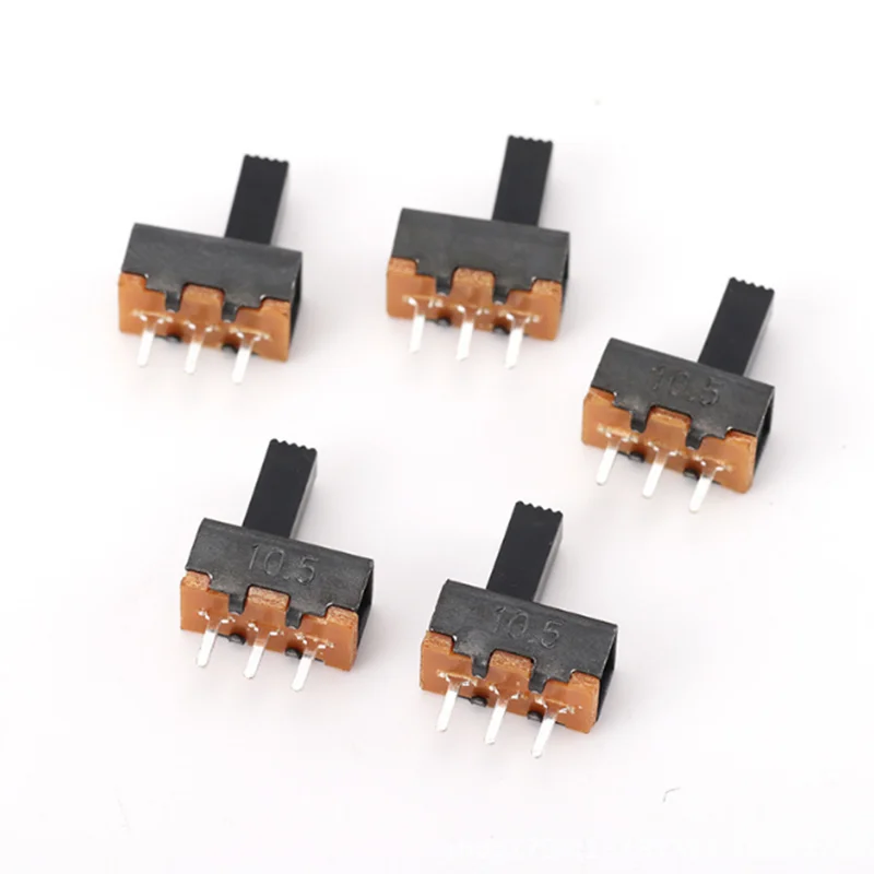 

100PCS SS12F17 Toggle Switch 3 Pin 2 Files SS12F17G5 Handle High 5mm Slide Switch DIP
