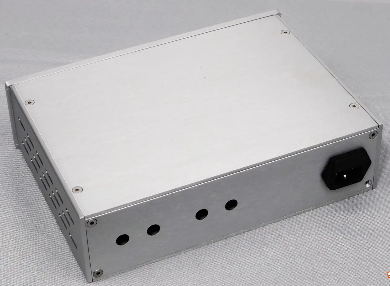 هيكل مكبر صوت لسماعات الرأس من سبائك الألومنيوم ، علبة ذاتية الصنع ، أنبوب ، فضي ، صفيحة من سبائك الألومنيوم