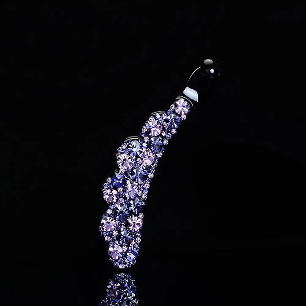 مشبك شعر غطاء رأس بسيط للفتيات الماس للنساء إكسسوارات الشعر مشبك الموز مشبك شعر على الطراز الكوري حامل ذيل حصان #5