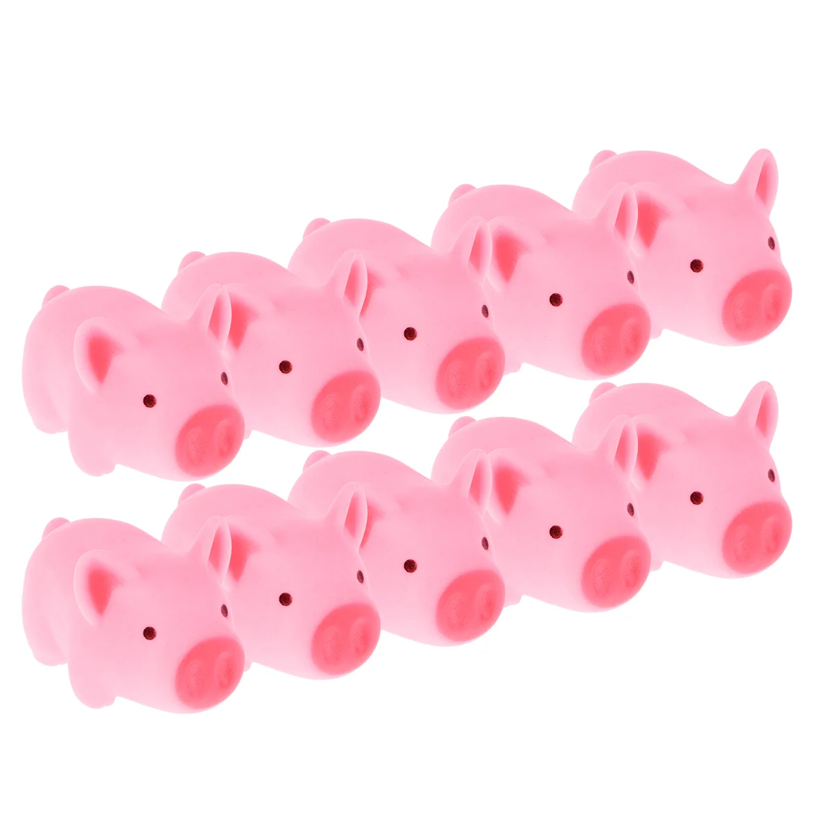 

12 Pcs Fun Bath Time Toys Sound-making for Babies Toddlers Baby Chew Cartoon Rubber Pig Grandchildren's