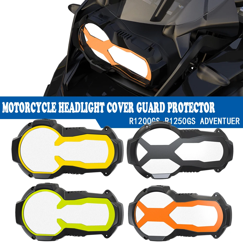 GS 1200 1250 Motorcycle For BMW R1200GS GSA R1250GS LC Adventure Headlight Protector With 4 Colours Fluorescent Cover 2013-2024