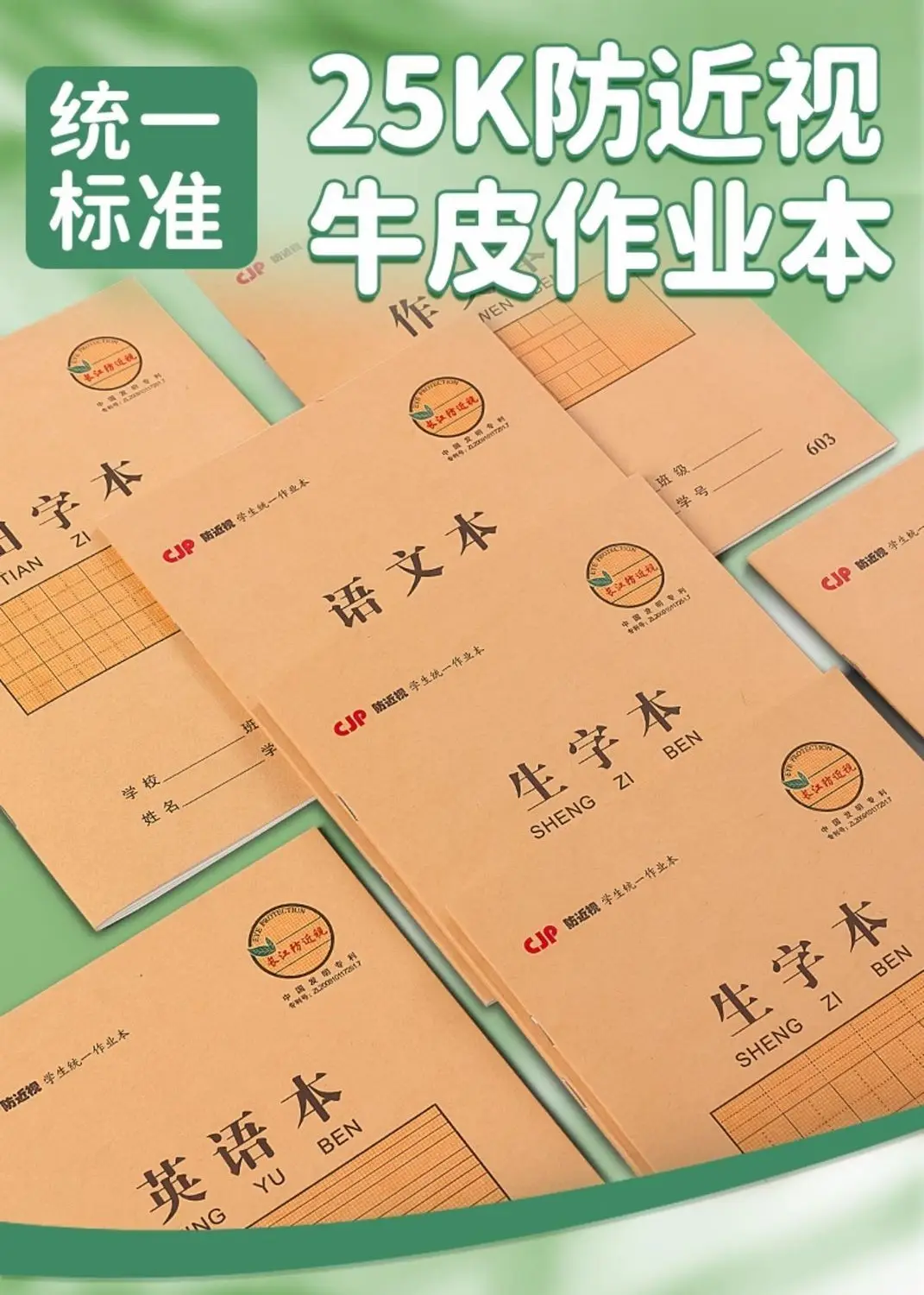 5PCS Tianzige 25K Übungsbuch-Set für Grund- und Sekundarschüler, Anti-Myopie, Schreibwaren zum Lernen chinesischer Schriftzeichen – Detail 11
