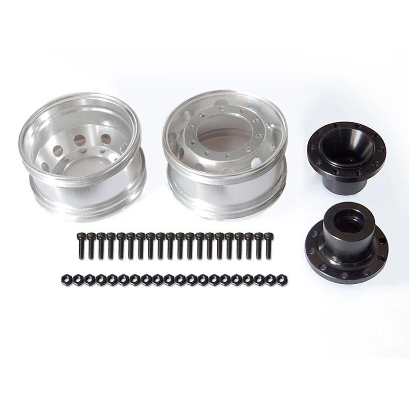 

JDM Accessories Metal Wide Front Wheel Hub For Lesu 1/14 RC Tractor Truck Diy Tamiyaya Model Th19621-Smt2