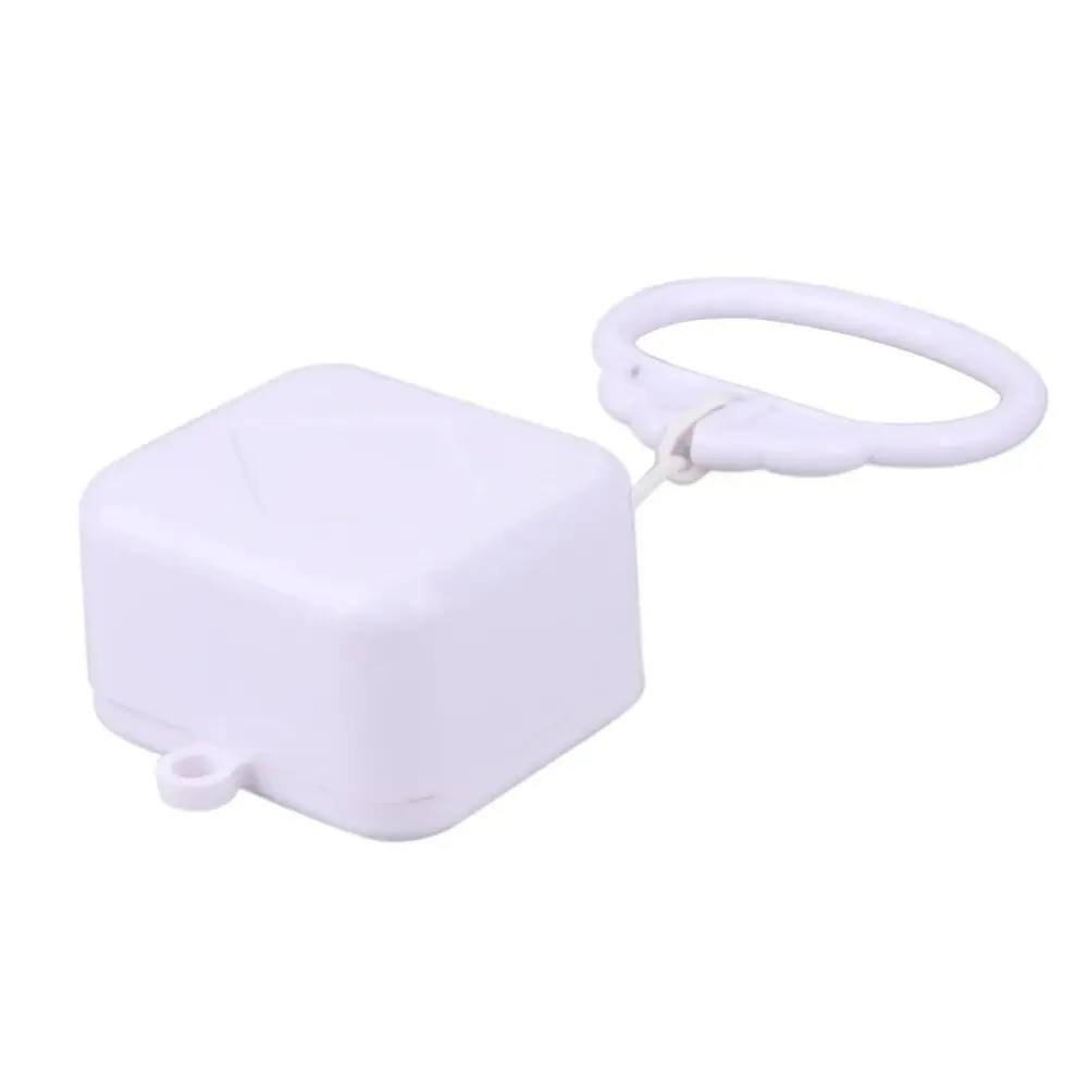 Esay Ues Simple Pull Ring Music Box ABS White Eight-tone Ring Rope Mini DIY Baby Toy Improve Dexterity