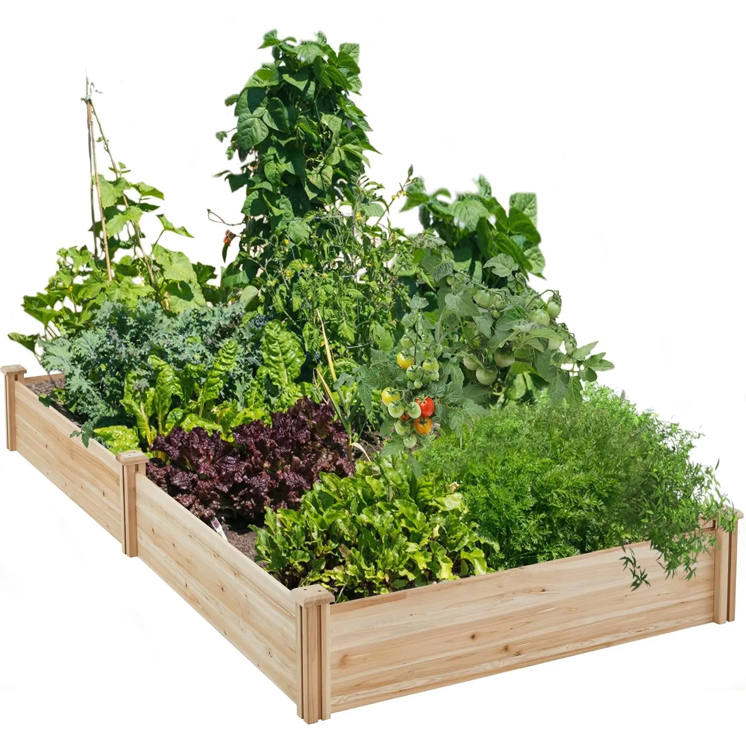 Wooden Raised Garden Bed Outdoor Planter Box, Wood, Customized