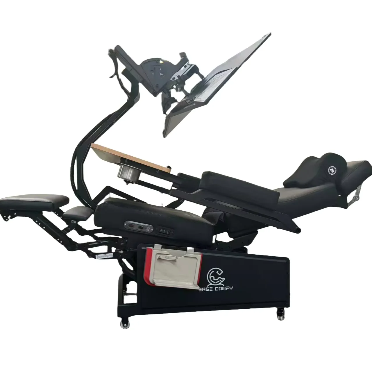 

EASE TRIO 3 Reclining Workstation Computer Cockpit 3 s Zero Gravity Chair Heat Cool Massage Seat Comfortable Affordable