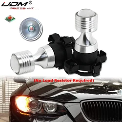2pcs Amber Yellow Error Free CAN-bus PY24W 5200s LED Bulbs For BMW 3 4 5 Series X3 E70 X5 X6 Z4 Front Turn Signal Lights