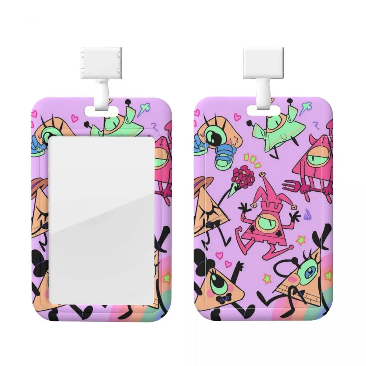

Custom Funny Anime Gravity Falls ID Badge Holders Hospitals Card Holder Unisex Neck Lanyard Credit Card Holders Neck Strap