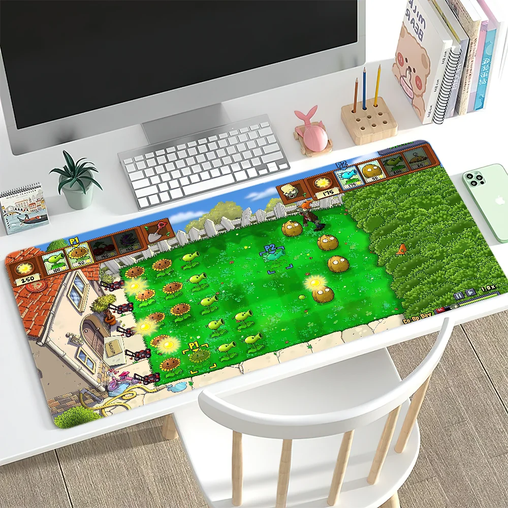 Plants vs Zombies Replanted Maps Mouse Pad Desk Mat Large Non-slip Anti-fray Keyboard Ergonomic Office Rubber PC Home Custom - view 6