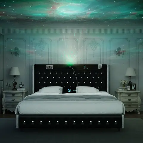 8 best sales queen size-sängramar med huvudgavel - №7