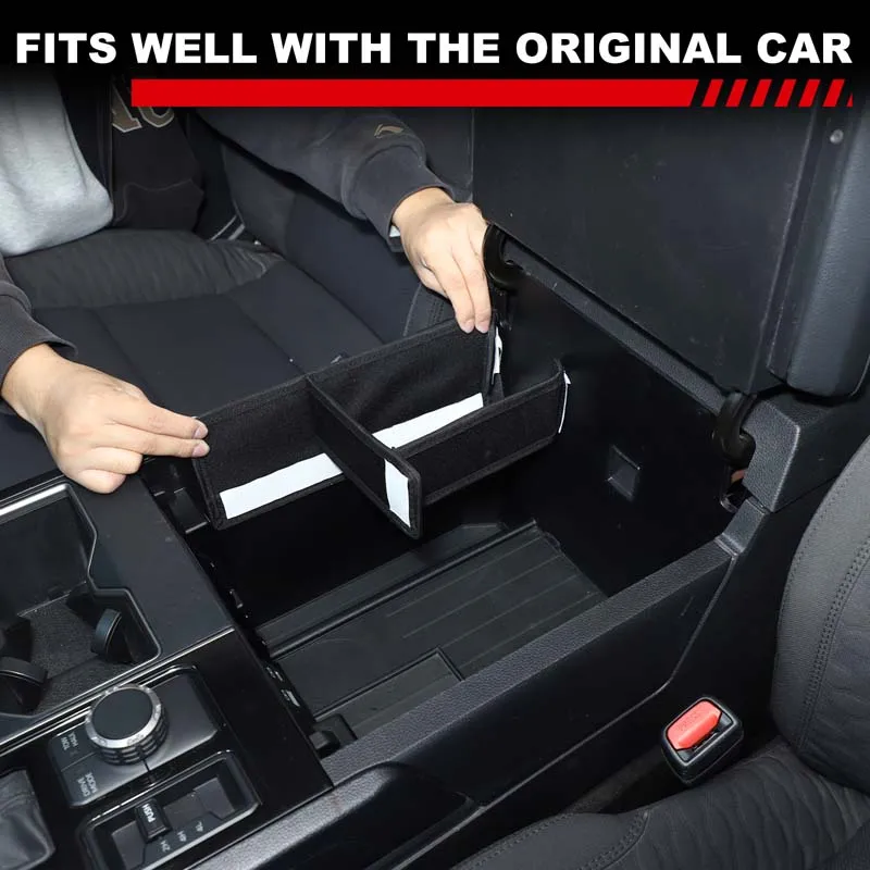 

Car Central Armrest Box Storage Divider Plate Partition Storage For Toyota Tundra 2022+center console organizers Car Accessories