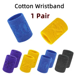 Elastic Pair Support Cotton Wristband Basketball 1 Wrist Brace Wraps Men Kids Gym Fitness Powerlifting Tennis Sweat Absorption