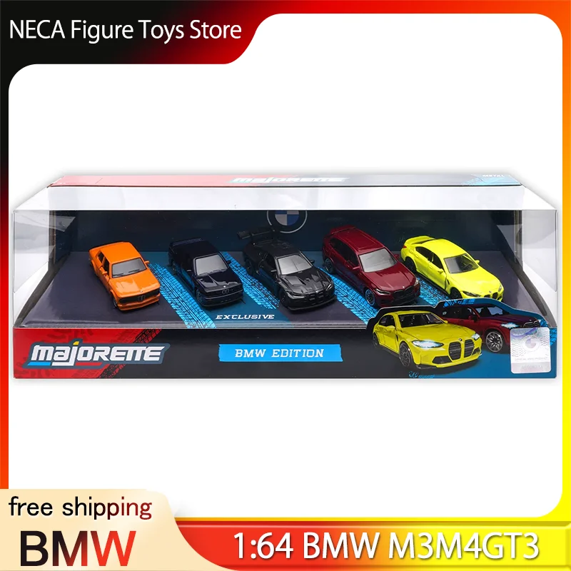 Majorette BMW M3/M4/GT3 - Colección de Modelos de Coches de Aleación de Simulación, Adornos de Escritorio, Juguetes Coleccionables