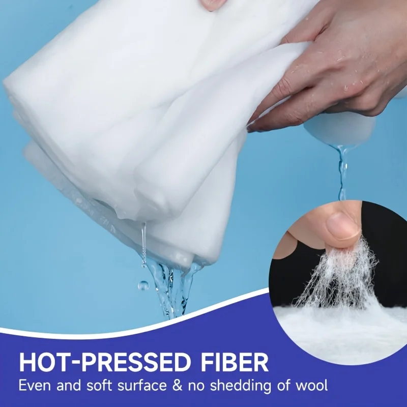 High Density Hot-Pressed Aquarium Filter Cotton White Filter Wool, Soft No Shedding Fish Tank Filter Pad, Reusable Filter Media