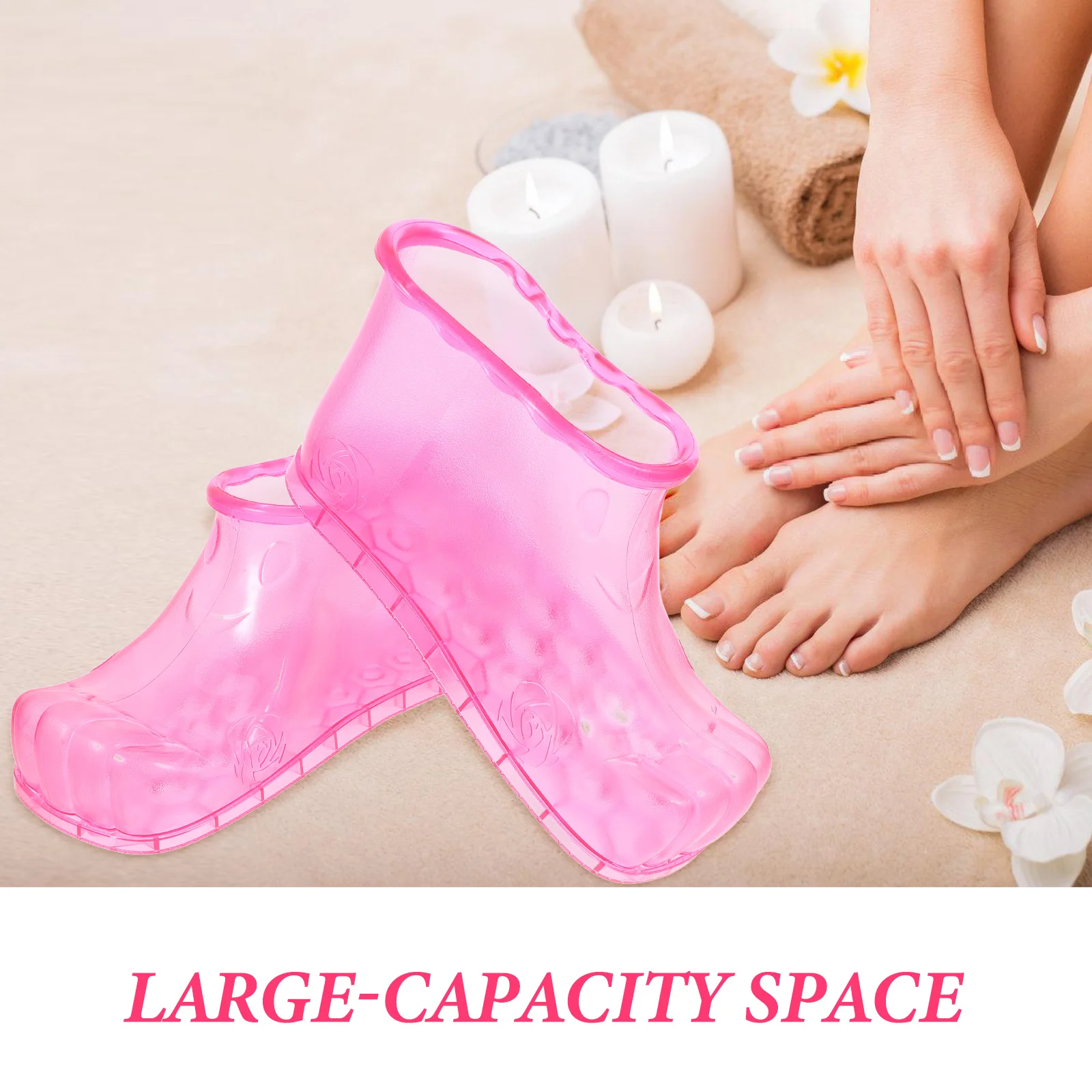 Chaussures de bain de pieds en PVC pour hommes, bottes de spa, masseur pratique, trempage simple, E27