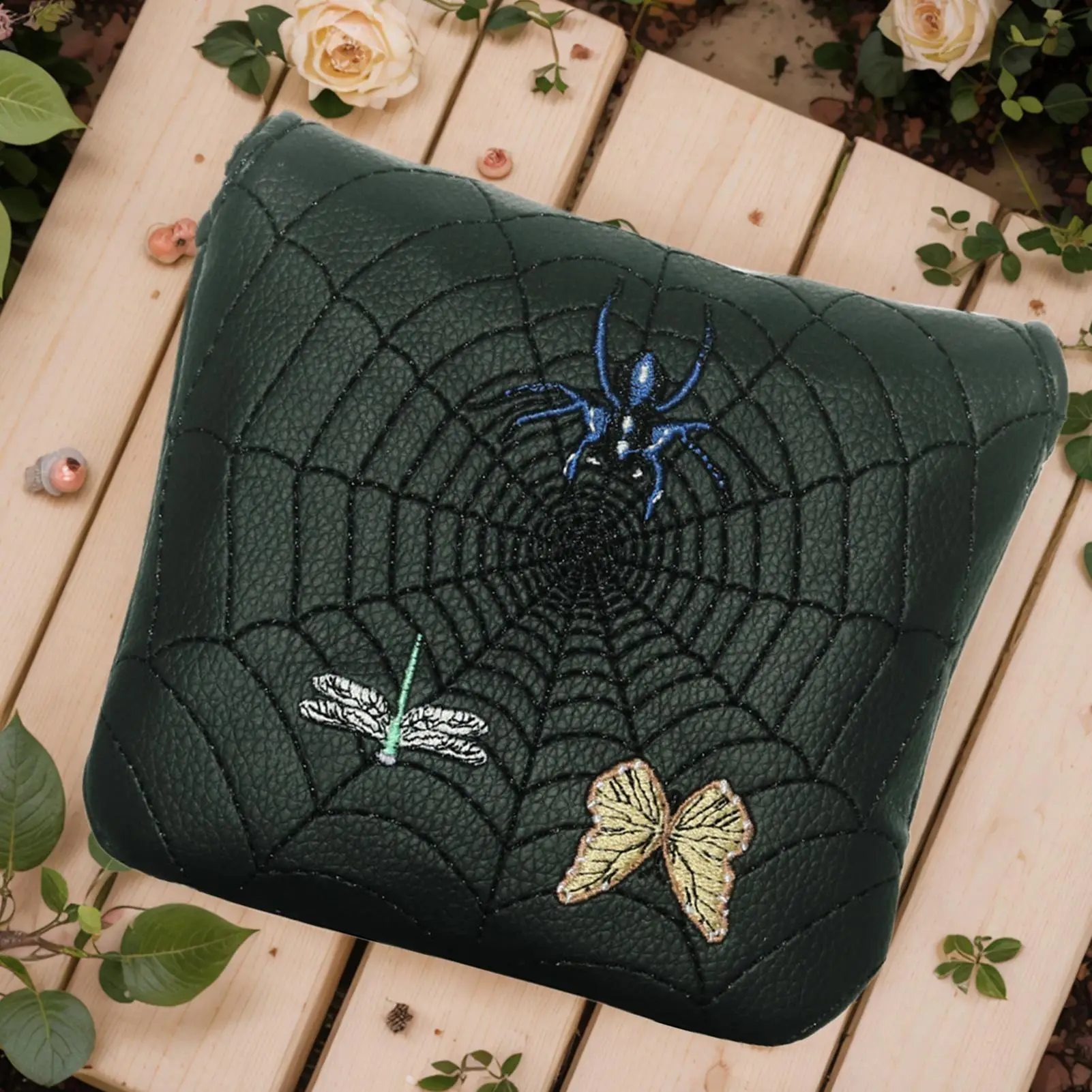 نادي الغولف رئيس يغطي ثلاثية الأبعاد شبكة العنكبوت التطريز نادي الغولف يغطي الرجال للرجال النساء الشباب المراهقين الغولفون زوجة الزوج الابن ابنة