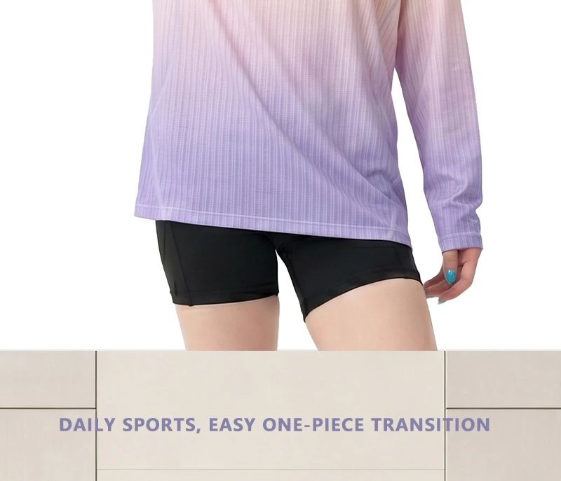 MKEW Damen-Langarm-Mountainbike-Sweatshirt, Sommer-Schnelltrocknendes Downhill-Radtrikot/Laufshirt, T-Shirt für den täglichen Arbeitsweg – Detail 16
