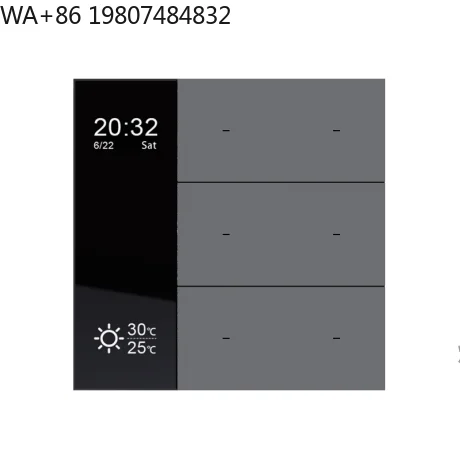 KNX System Touch Screen Smart Wall Temp Regulator Rotary Knob Controller Underfloor Warm HVAC Home Hotel Control Panel