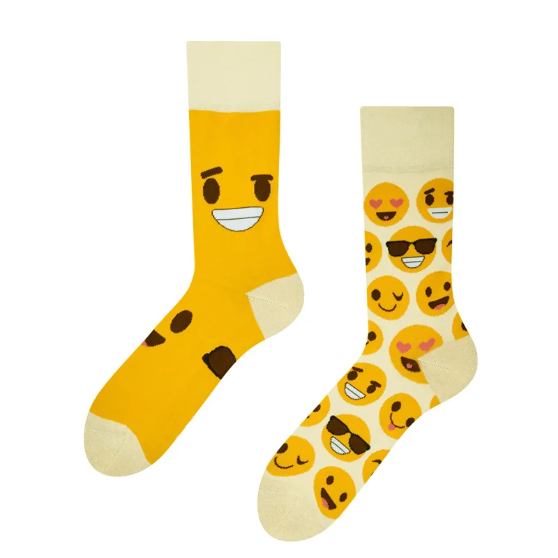 Kreative lustige unregelmäßige ab Stil Crew Socken Paar Frauen Männer Mode Baumwolle Unisex Socken weibliche männliche Strümpfe Geschenke Großhandel