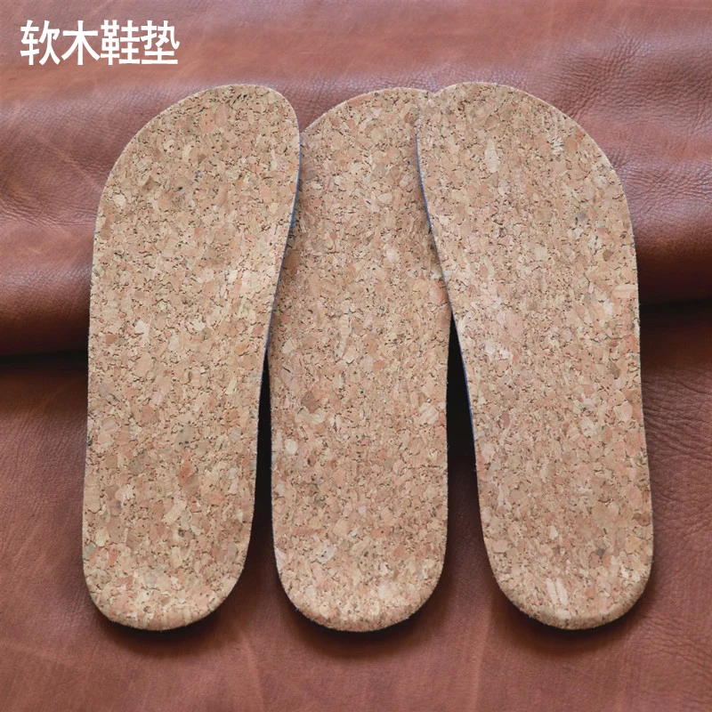 Big Round Head Ugly Cute Cork insole Soft Comfortable Absorb-Sweat Breathable Insole for Women Girls Mary Jane Shoes