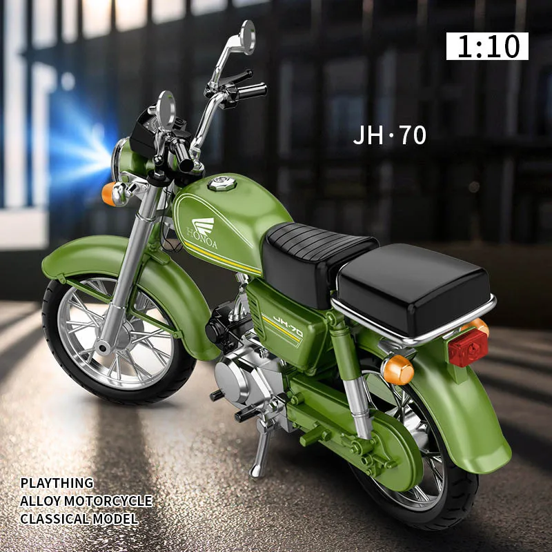 

1/10 Jialing JH-70 Simulation Motorcycle Toy Model Alloy With Sound And Lights Realistic Motorcycle Children Toy Ornament