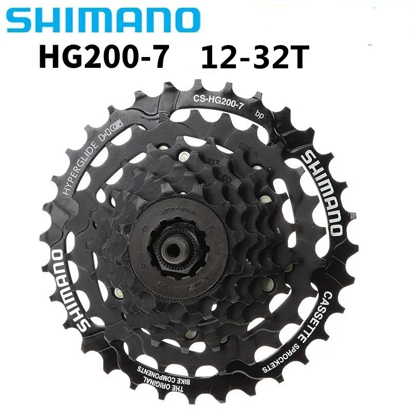 SHIMANO Tourney HG200 7s 12-28T/12-32T 8s 12-32T 9s 11-32/34/36T Cassette CS-HG200-7/8/9 For Mountain Bike Bicycle Original