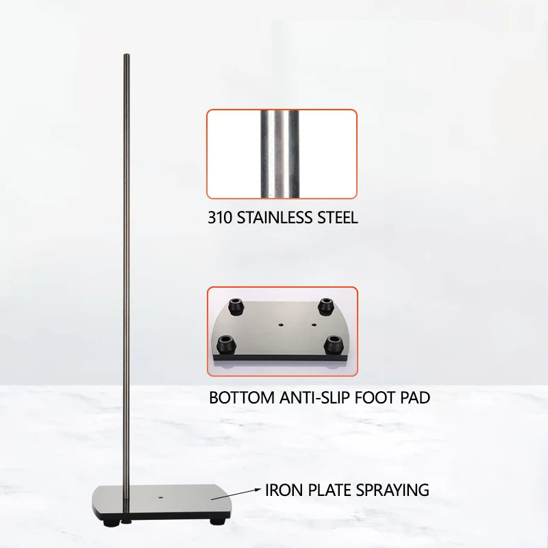 Iron frame table, arc-shaped/three-legged table/extra-large weighted fixing rack, Flask condenser clamp, alcohol lamp holder