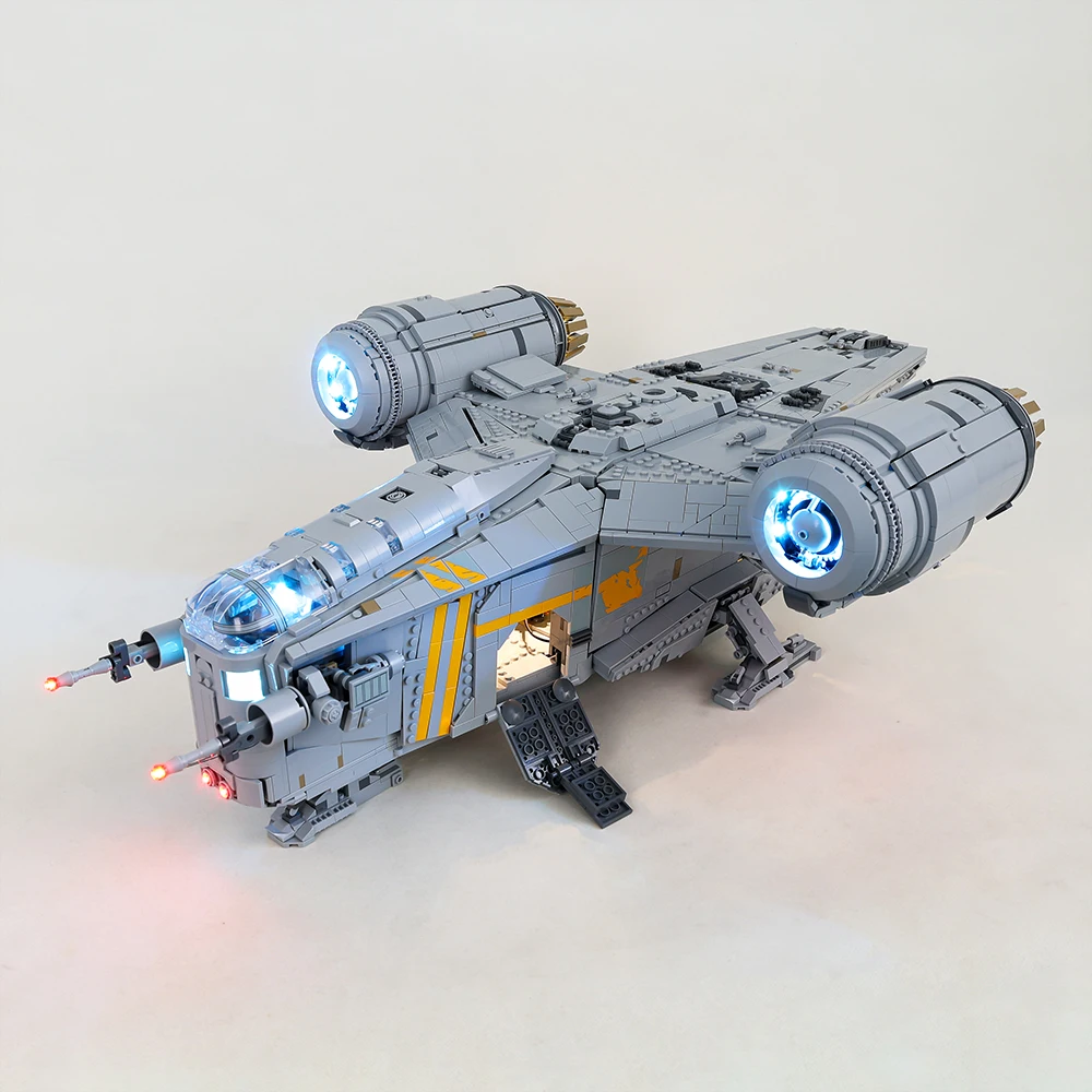 LED Light Kit For The Razor Crest 75331 DIY Toys Set Children Toy Light Set（ Not Include Blocks）