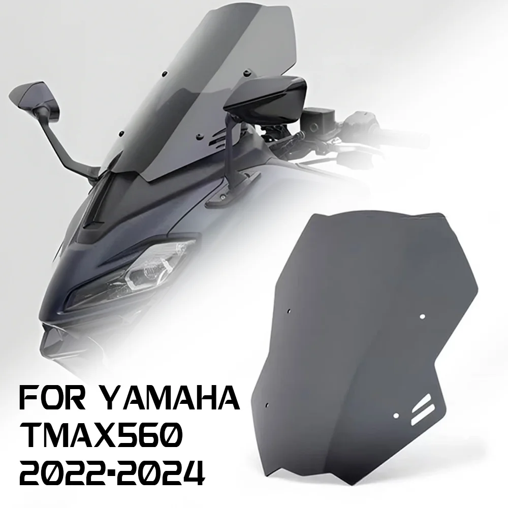 

T-MAX560 TMAX560 Windscreen Windshield Wind Deflector Shield Screen Visor Glass For Yamaha TMAX T-MAX 560 2022 2023 2024