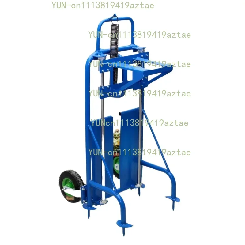 Hand Push Single/Double Wheel Ground Drill Rack Agricultural Tree Planting Digging Machine