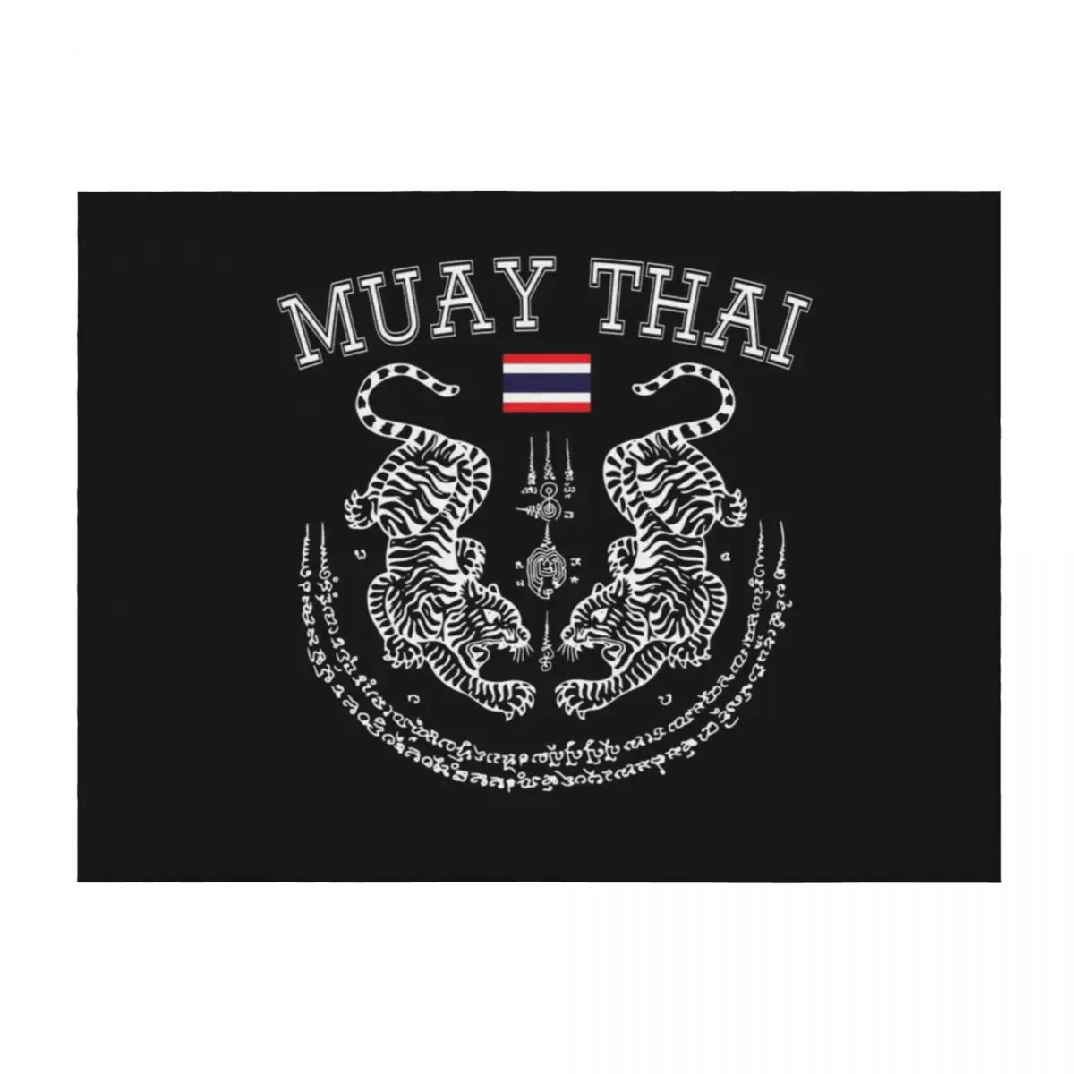 

Muay Thai Men Kickboxing Men Women Kid - Toi Muay Thailand Throw Blanket Thins Tourist Thermals For Travel bed plaid Blankets