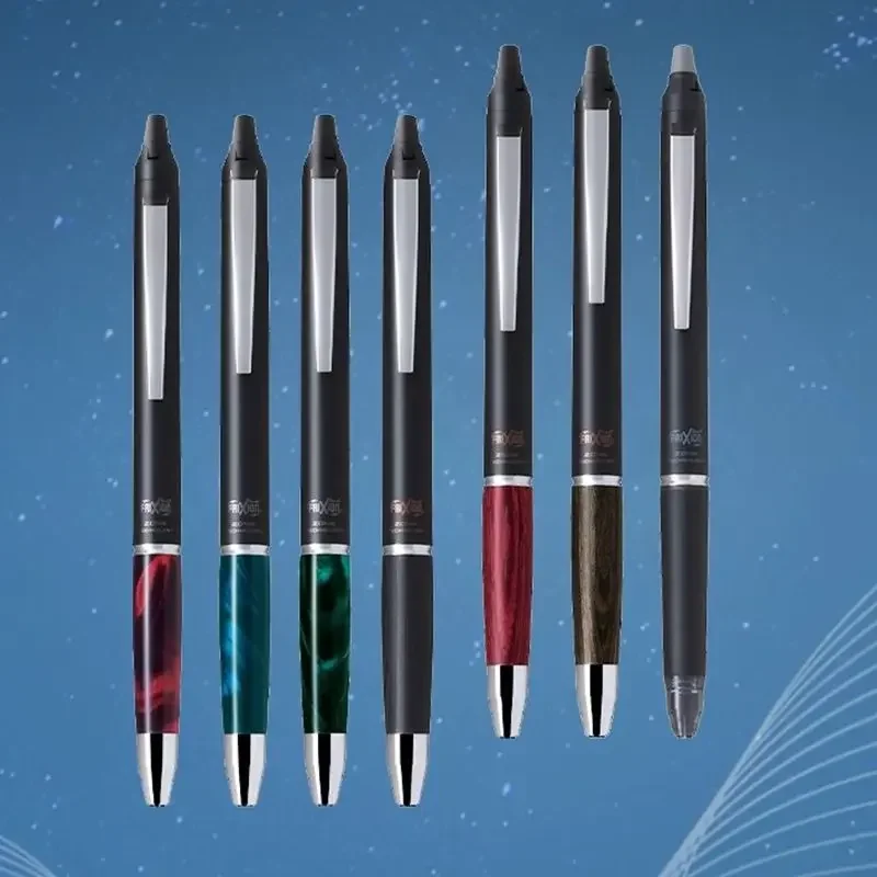New Original Pilot Japan High-end Friction Press Ballpoint Pen Frixion Ball Knock Zone Black LFBKZ-2SEF-B Business Writing G view 5