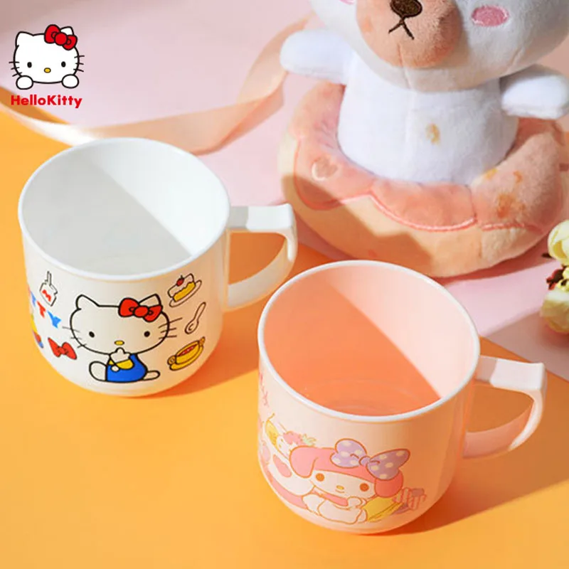 Kawaii Cute Sanrio hellobykitty My Melody Cinnamoroll Little Twin Star Cup tazza per collutorio per bambini Cartoon Girl regalo di compleanno