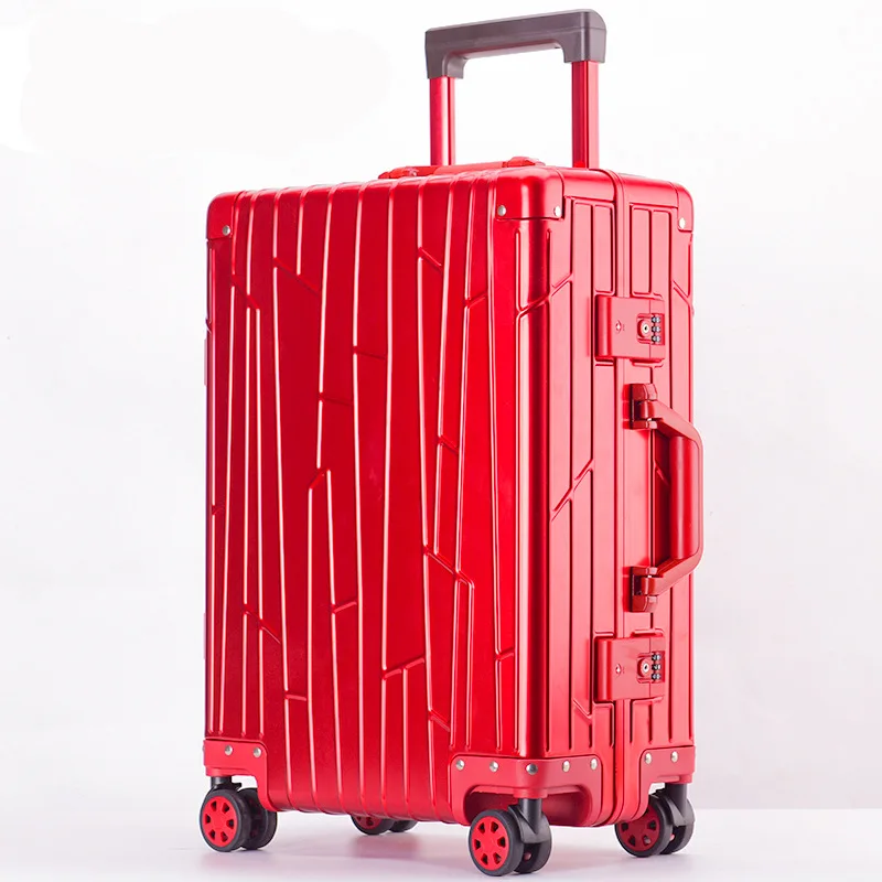 Magnésio Alloy Trolley Case, mala de bagagem, check-in mala, 20, 24, saco de embarque