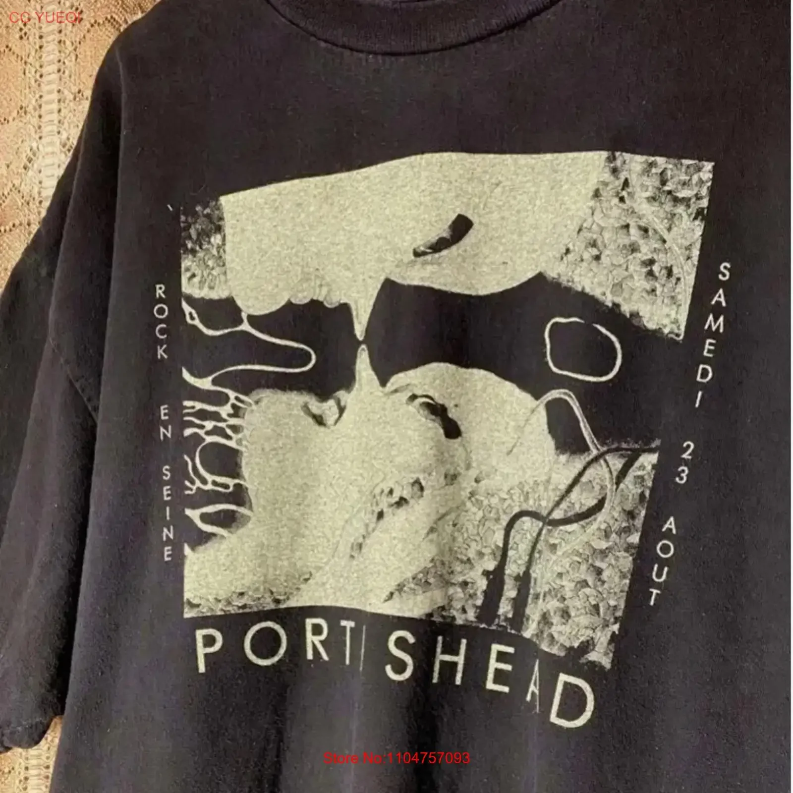 Vintage Portishead T Shirt Black   vintage Washed Breathable streetwear Soft Top For Everyday Wear homme Slightly Casual