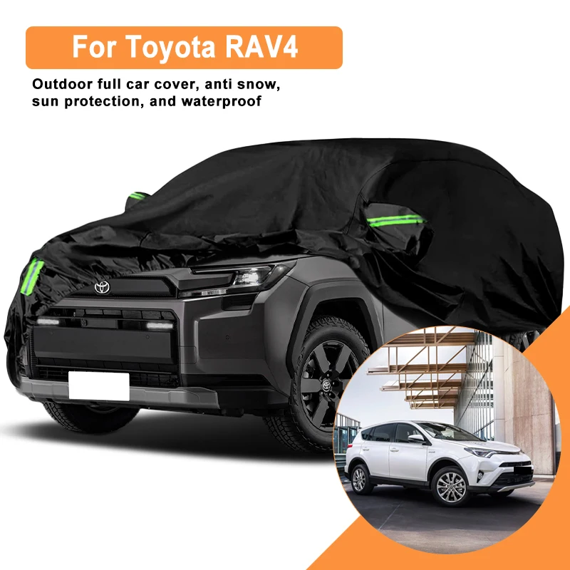 

For Toyota RAV4 Car Full Cover -Outdoor Waterproof Snowproof Sunshade, Winter & Summer All Weather Auto Protection Accessory