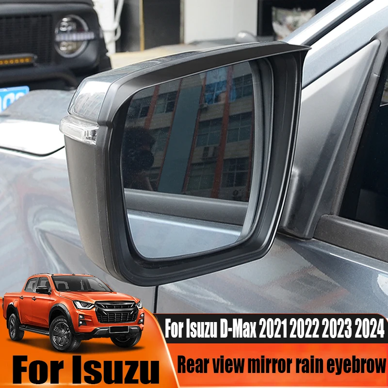 

Rearview mirror rain eyebrow car exterior decoration products rain shield decoration For Isuzu D-Max 2021 2022 2023 2024
