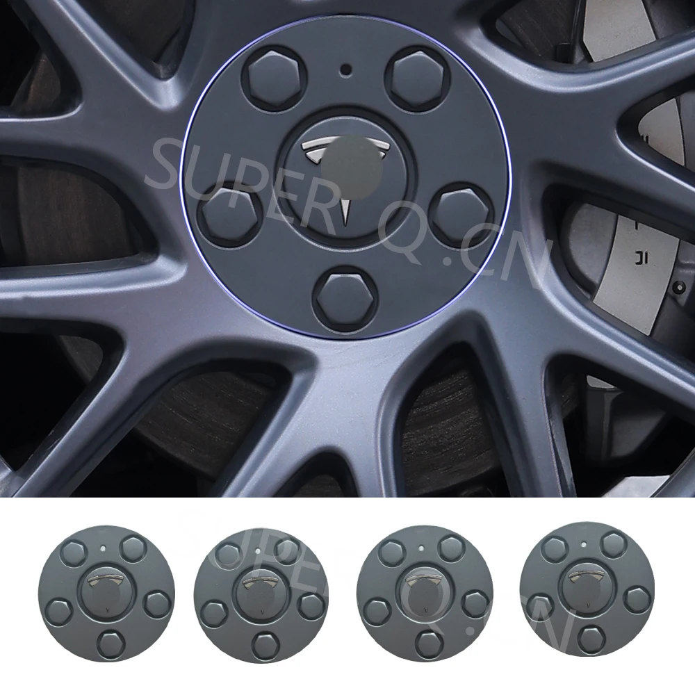 For Tesla Model 3  2024 Hub Caps Performance Replacement Hub Caps Full Rim Cover Accessories 4 Pack Hub Caps
