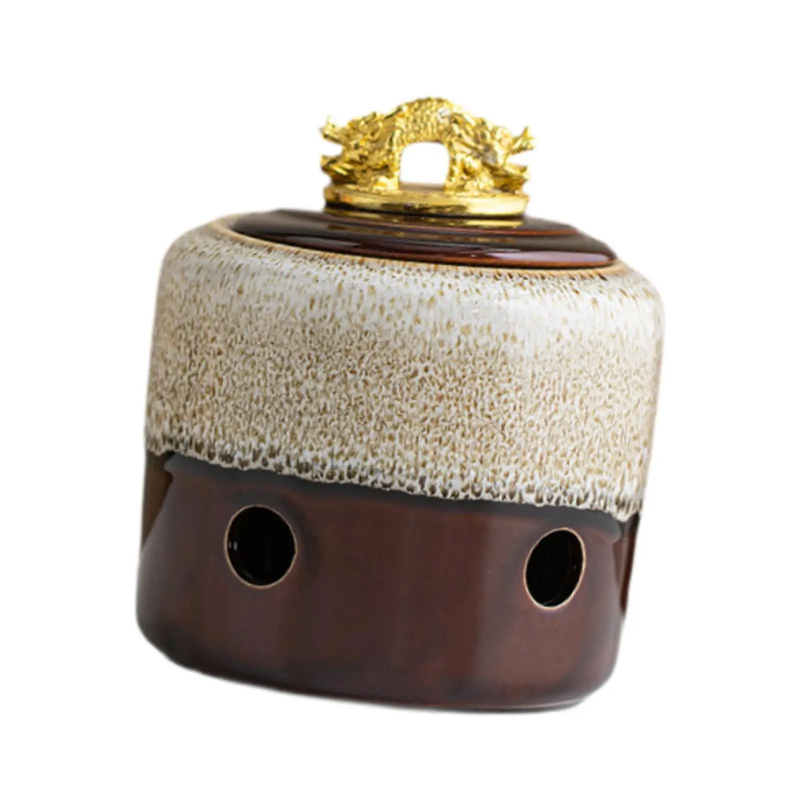 Garlic Holder Large Ceramic Container for Fresh Garlic Stylish Glazed Design Kitchen Storage and Organization