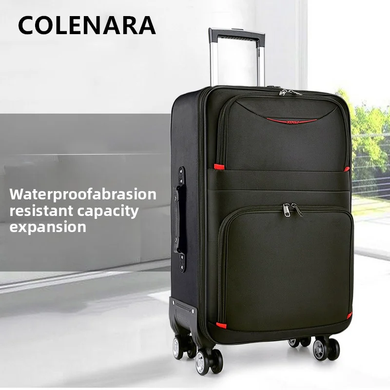 

Чемодан из ткани Оксфорд COLENARA, чемодан на тележке большой вместимости, мужской деловой посадочный бокс, 20 дюймов, 22 дюйма, 24 дюйма, 26 дюймов, 28 дюймов, багаж в салоне