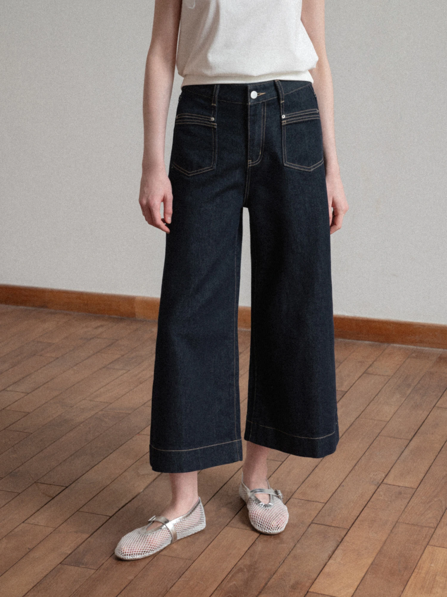 

High Waist Wide Leg Jeans Women's Casual Loose Slimming Straight Leg Jeans Original Blue Denim Summer High Waist Loose Fit