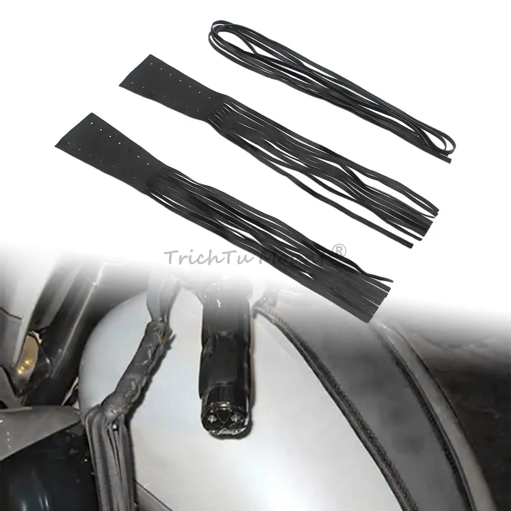 High Quality New Black Leather Motorcycle Lever Covers Fit For Harley Davidson …