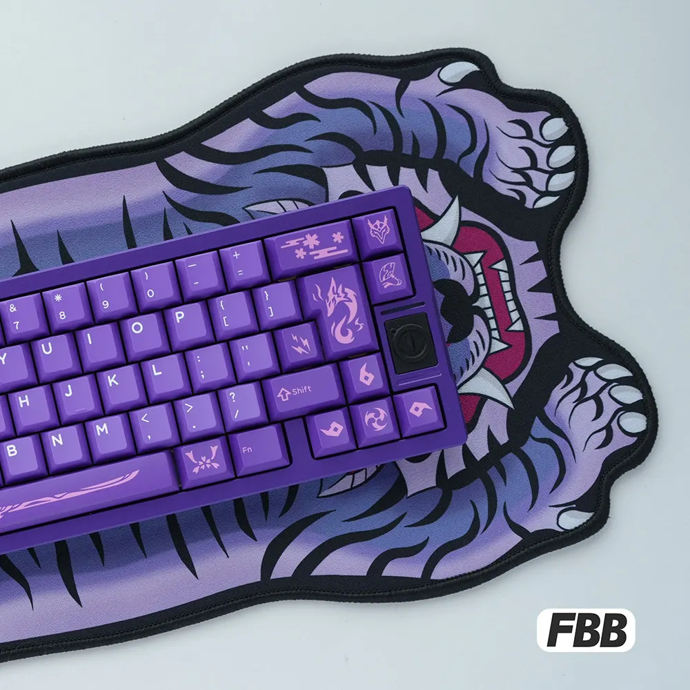 

FBB Tiger Skeleton Theme Mouse Pad Large 4mm Irregular Silky Smooth Fabric Personalized Creative Table Mat Gaming Accessories
