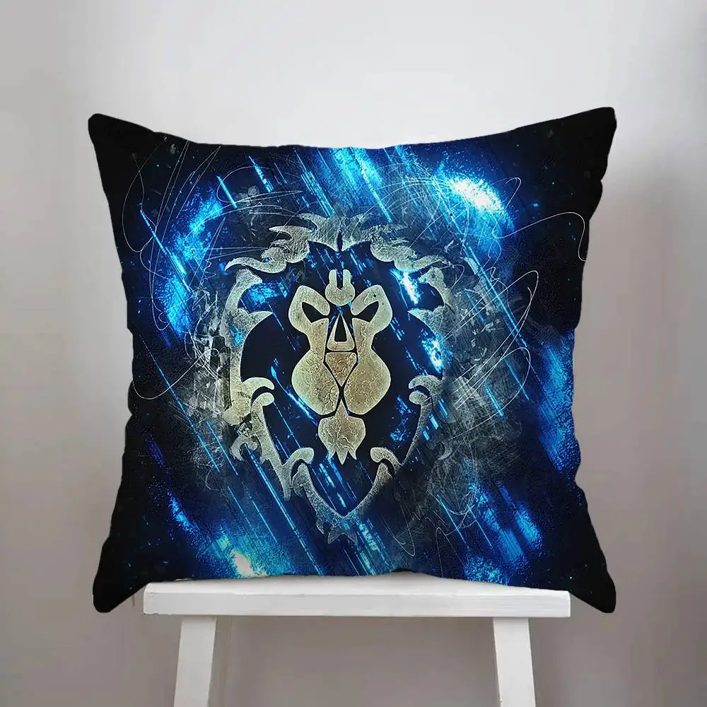 عالم علب كيس وسادة الوجهين الطباعة غطاء الوسادة 45x45 الوسائد الزخرفية أريكة ديكور المنزل المخدة الناعمة