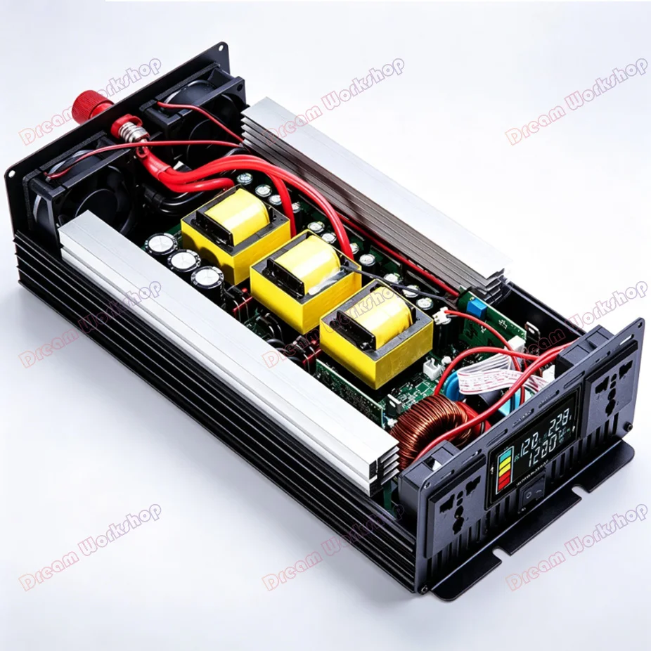 Pure Sine Wave Inverter Free Shipping 2500W 3500W Non-Virtual Standard DC to AC 220V Solar Car Inverter for 12/24/48/60/72V Syst