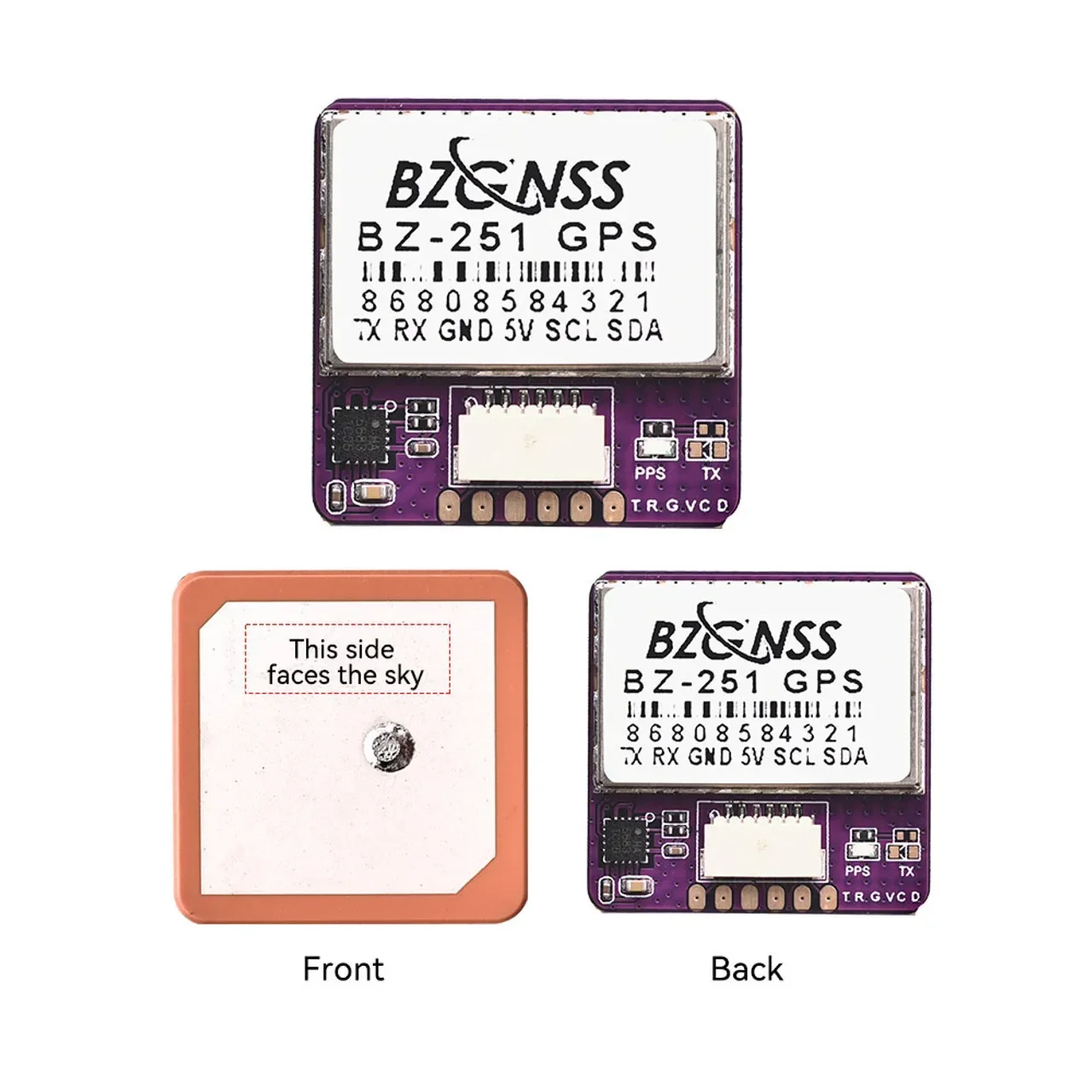 BZ251GPS BZGNSS BZ-251 GPS with 5883 Compass Navigator  Outdoor Real Time Tracking for  Hiking  Camping Road Trips