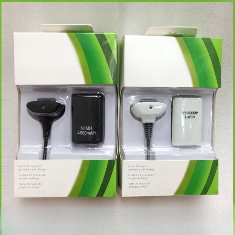 

Rechargeable Battery with 1 Charging Cable for Xbox 360 Gamepad Batteries Wireless Controller Battery 1Pcs 4800mAh